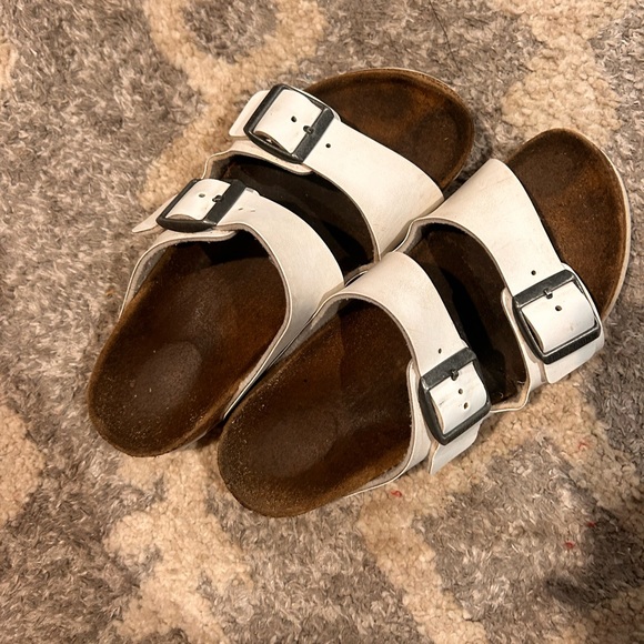 Birkenstock Kids White Sandals - Picture 1 of 6